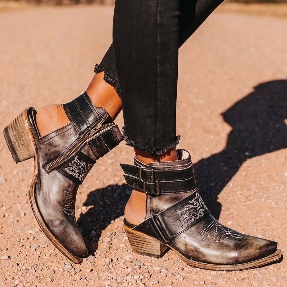Freebird by Steven Black and Brown Ankle Boots